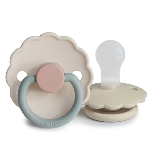FRIGG Daisy Silicone Baby Pacifier (Cotton Candy/Sandstone)