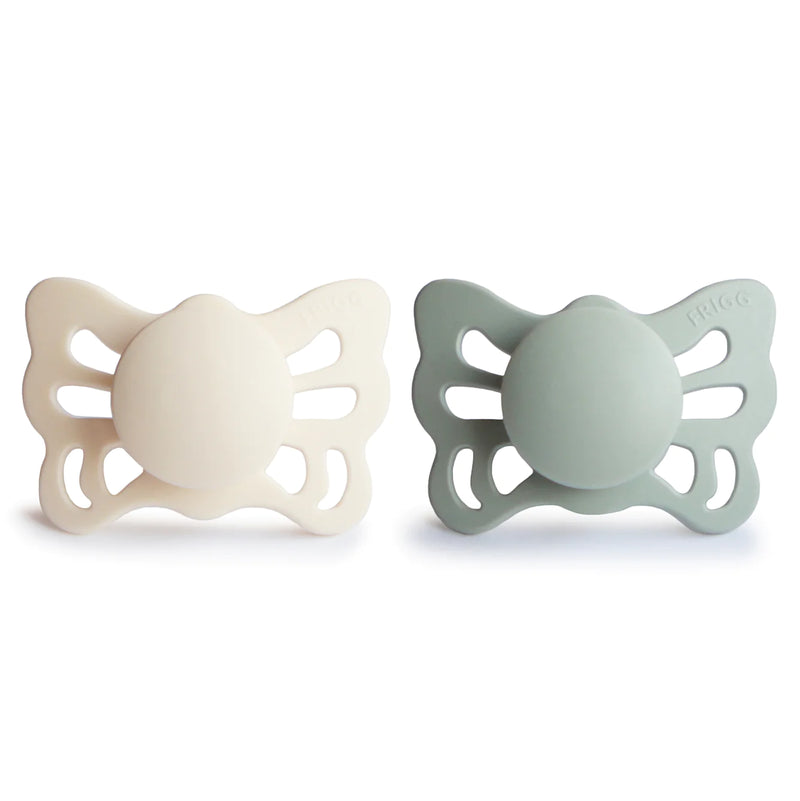 FRIGG Butterfly Pacifier (Cream/Sage)