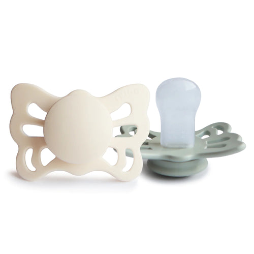 FRIGG Butterfly Pacifier (Cream/Sage)