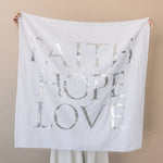 Faith Hope Love <br> Christening Towel ©
