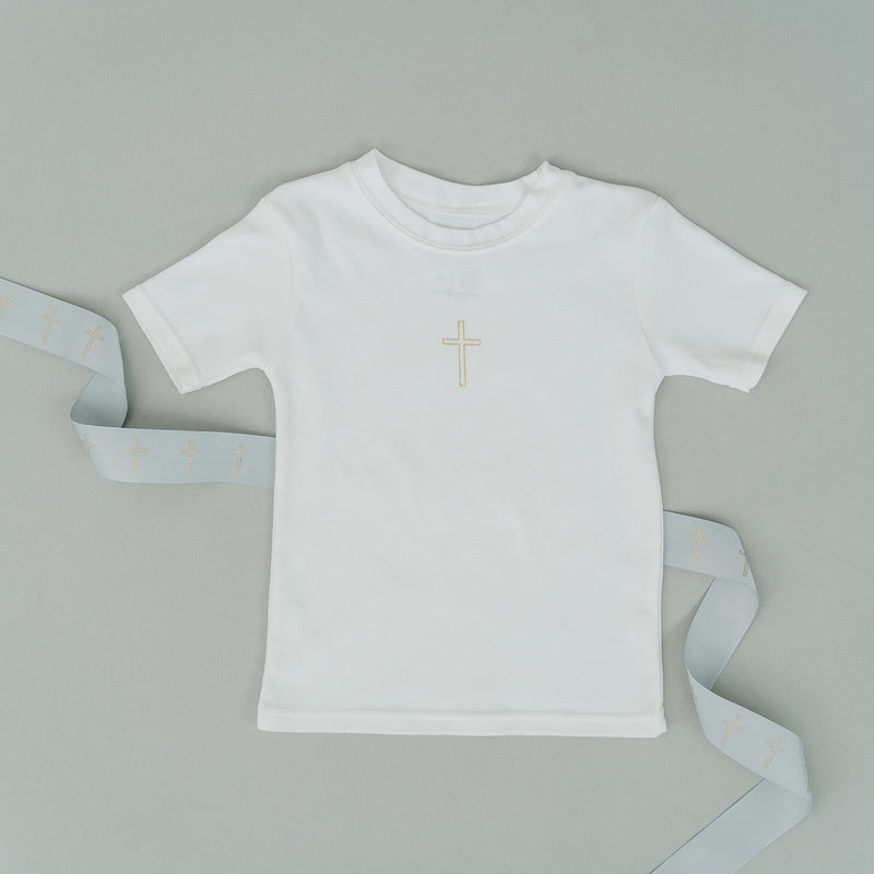 Classic Cross Christening T-Shirt  ©