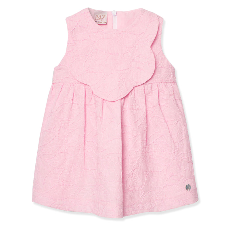 Pink Embroidered Sleeveless Dress