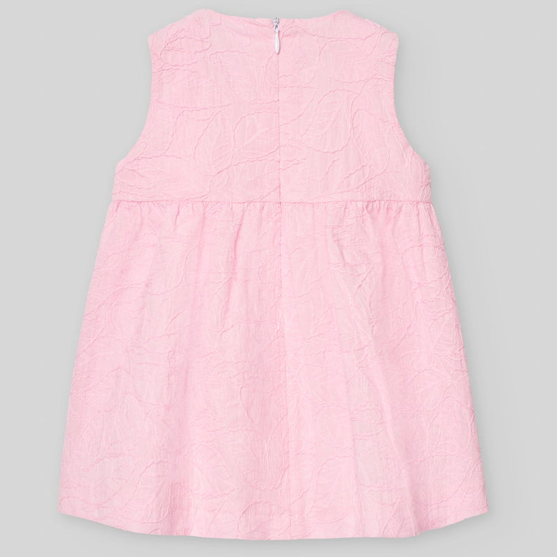 Pink Embroidered Sleeveless Dress
