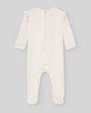 White Lace Bib Footie