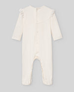 White Lace Bib Footie