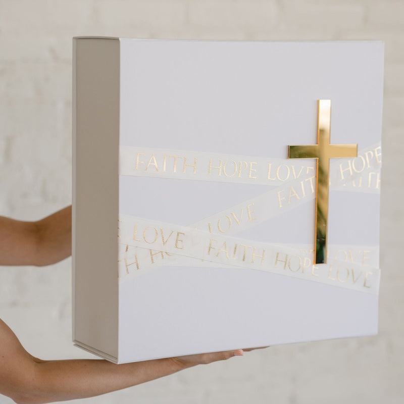 Wrap Around Jumbo CROSS Christening Box