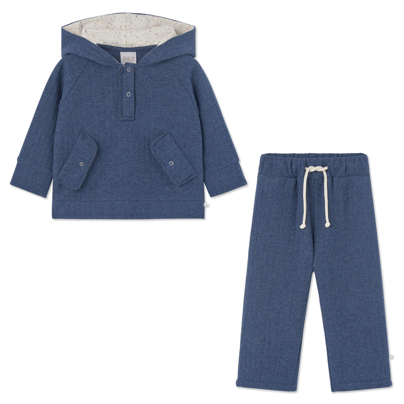 PAZ Cobalt Hoodie Set | Boy