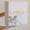 ENGLISH Name Christening Bow Box