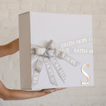 ENGLISH Initial Christening Bow Box