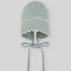 Verde Wool Knit Bonnet Set