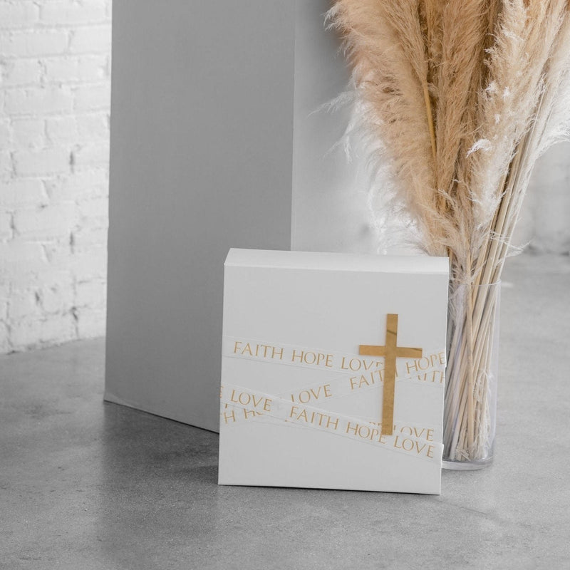 Wrap Around Jumbo CROSS Christening Box