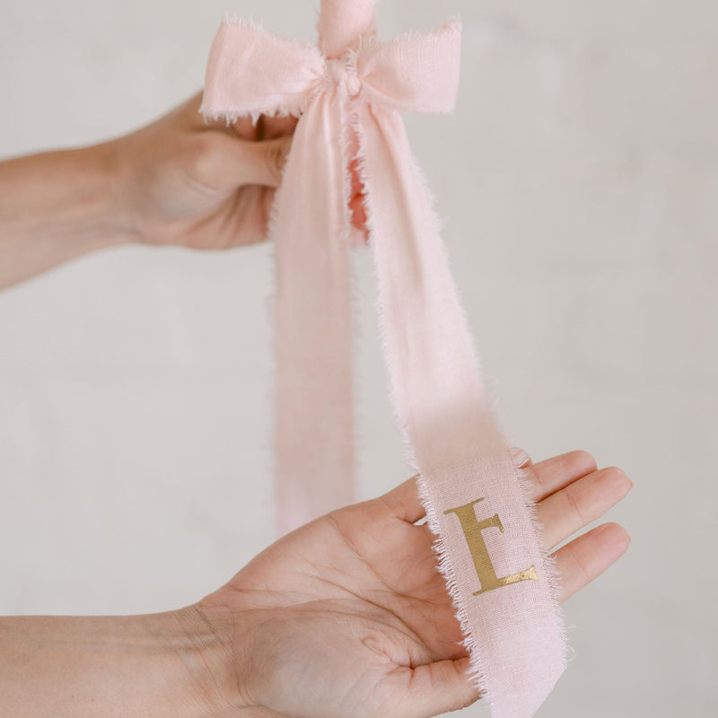 Blush Linen Candle | ARMENIAN INITIAL PRINT