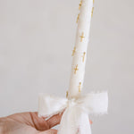 Linen Candle | CHARM CROSS DETAIL