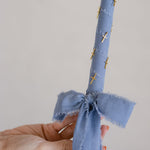 Linen Candle | CHARM CROSS DETAIL