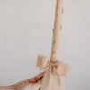 Linen Candle | CHARM CROSS DETAIL