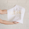 HUGBUG Blessed© Set of 2 Christening Hand Towels | Gold