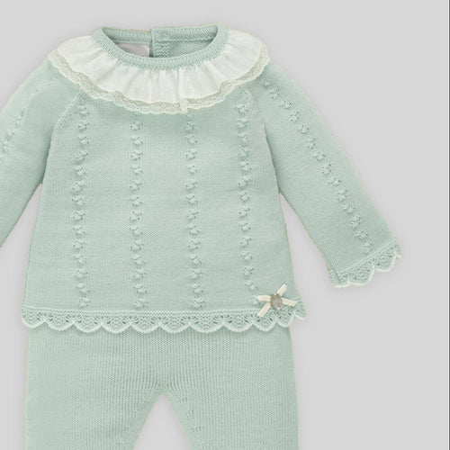 Powder Green Wool Set