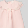 Peach Textured Lace Dress