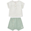 Mint Stripe Short Set