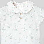 Seafoam Elephant Overall Set