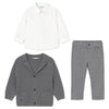 Grey Knit Suit Set