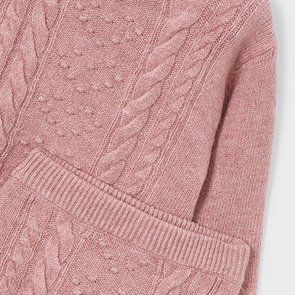 Pink Knit Skirt Set
