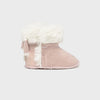 Pink Faux Fur Booties
