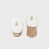 Beige Faux Fur Booties