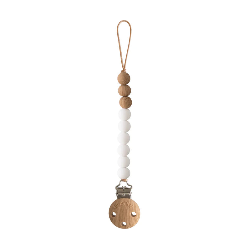 Universal Pac i& teether clip | White