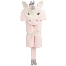 Pink Unicorn Hooded Towel