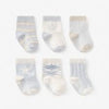 Classic Blues Baby Socks 6Pk