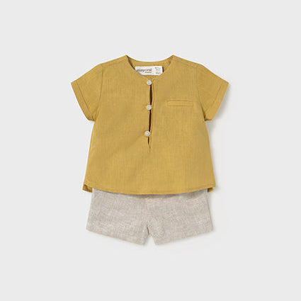 Mustard Linen Set | Girl