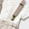 Linen Suspender Short Set | Boy