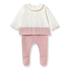 Knit Ruffle Pink 2pc Set | Girl