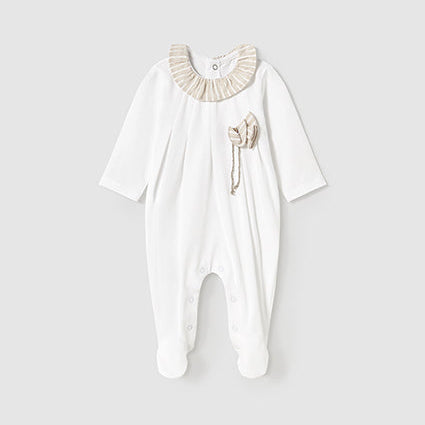 Stripe Ruffle Footie | Girl