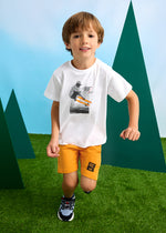 Orange Skater Short Set | Boy