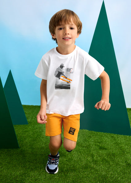 Orange Skater Short Set | Boy
