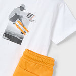 Orange Skater Short Set | Boy