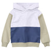 Blue Color Block Hoodie Set