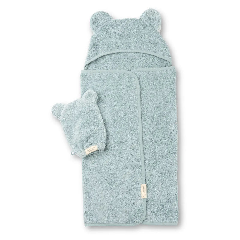 Tunno Bath Hooded Bath towel | Aqua
