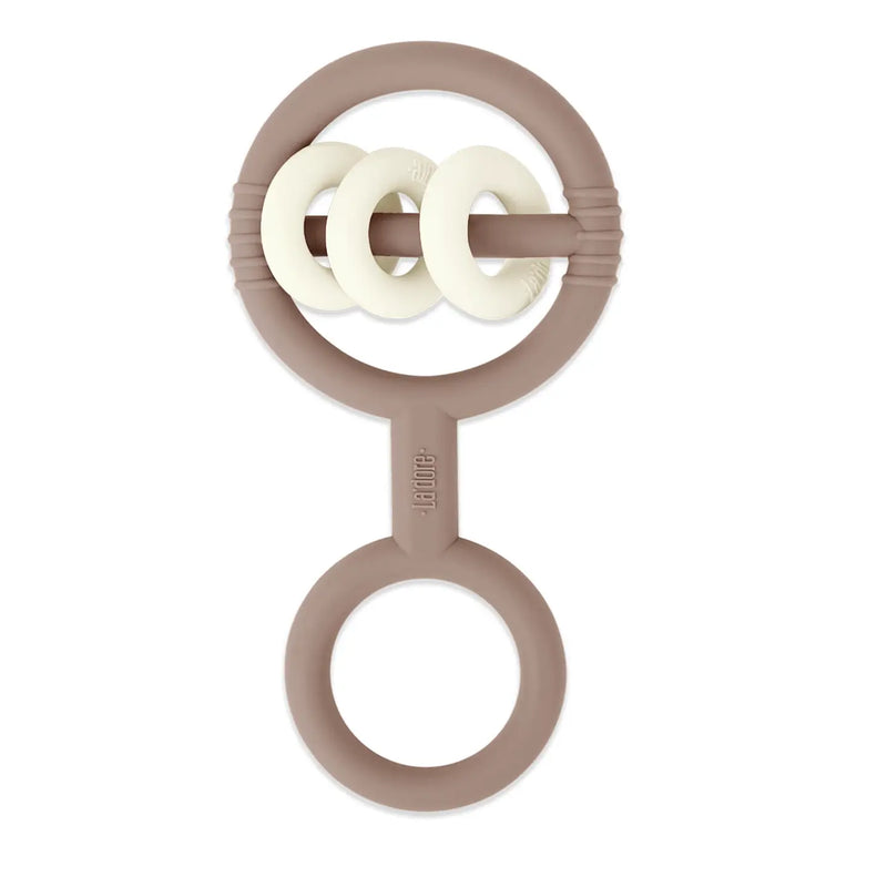 Rattle Teether - Mauve