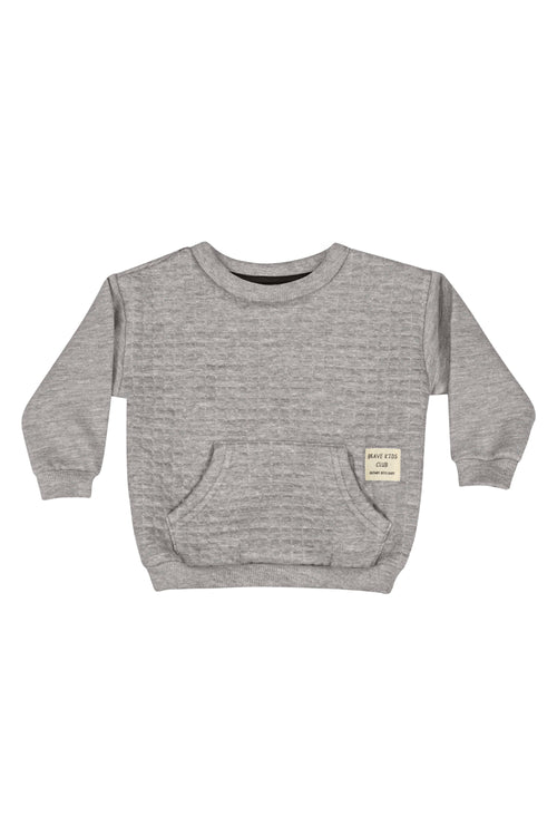 Grey Quilt Jogger Set | Boy