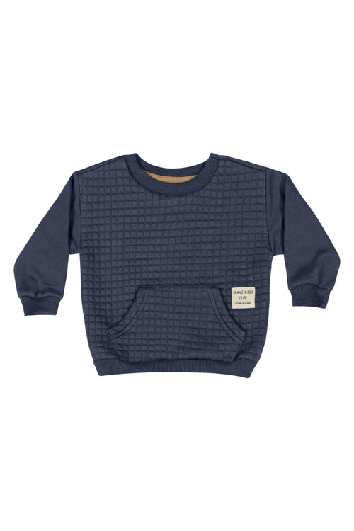 Navy Quilt Jogger Set | Boy