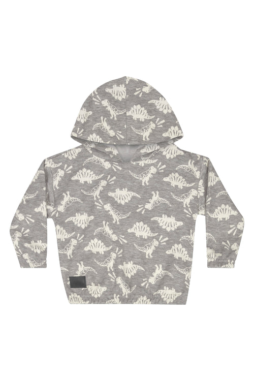 Grey Dino Hoodie Set | Boy