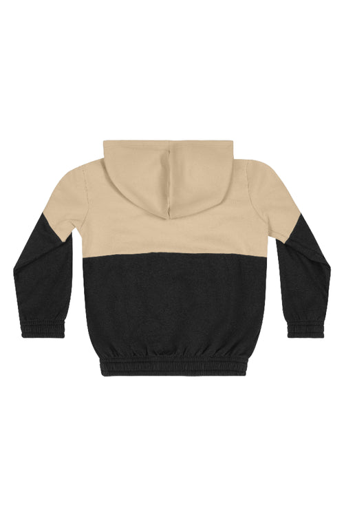 Nude Color Block Hoodie Set | Girl