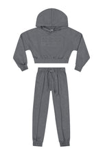 Be Kind Grey Hoodie Set | Girl