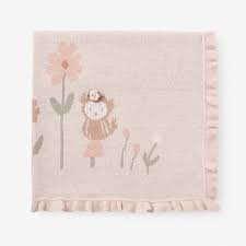 Floral Knit Blanket