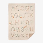 Alphabet Knit Blanket