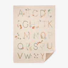 Alphabet Knit Blanket