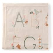 Alphabet Knit Blanket